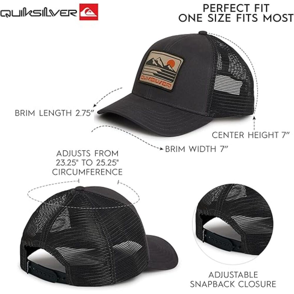 Men's Charcoal 100% Cotton Adjustable Snap Back Closure Classic Baseball Caps - Picture 2 of 2